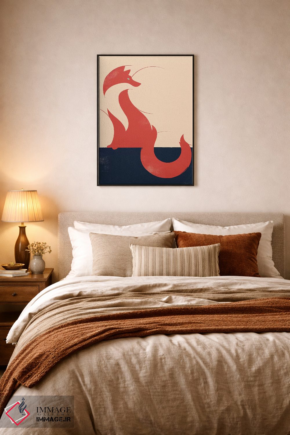 تابلو مدرن روباه اثر جی فلک - D6B