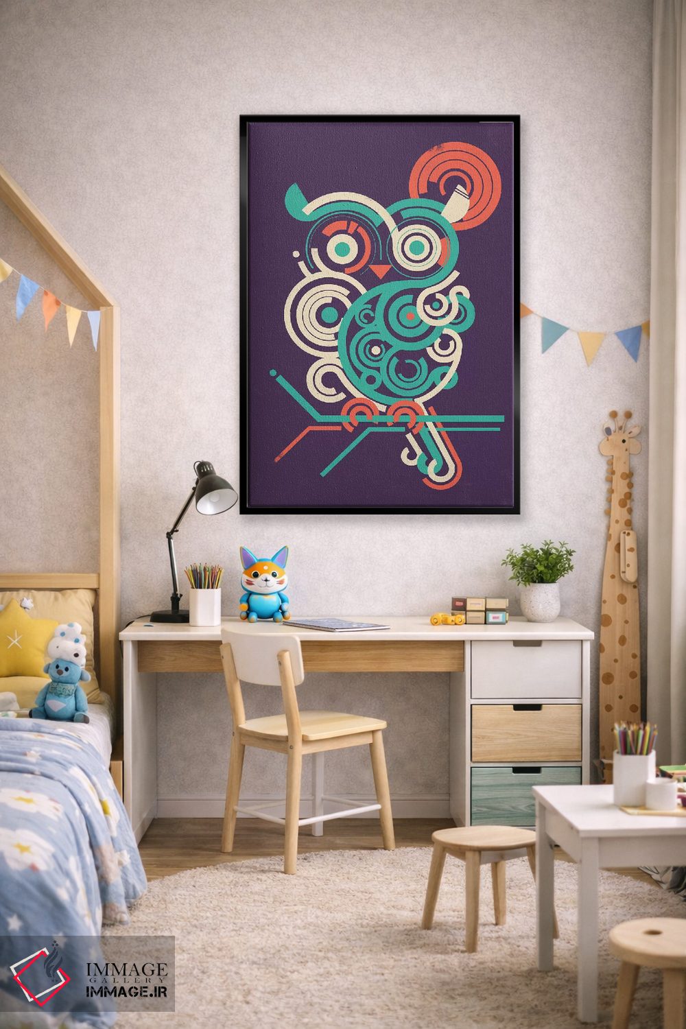 تابلو دکوراتیو جغد ۲.۰ اثر جی فلک - D2B