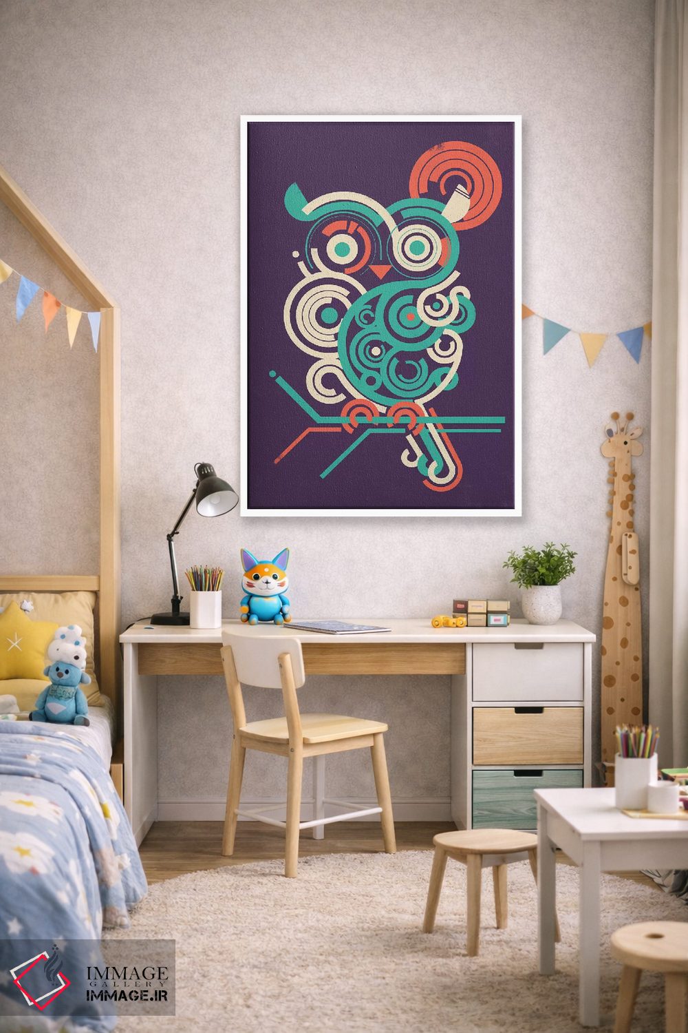 تابلو دکوراتیو جغد ۲.۰ اثر جی فلک - D1W