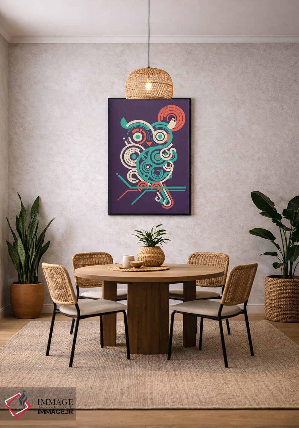 تابلو دکوراتیو جغد ۲.۰ اثر جی فلک - D5B