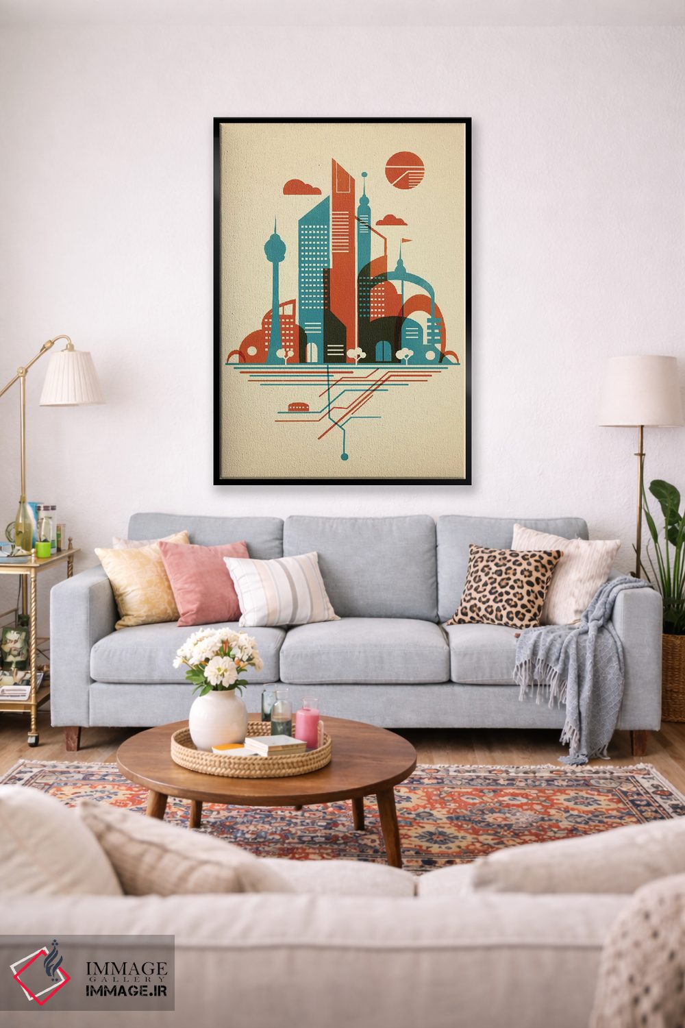 تابلو دکوراتیو آسمان مترو اثر جی فلک - D1B