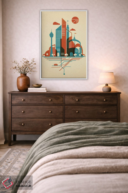 تابلو دکوراتیو آسمان مترو اثر جی فلک - D2W