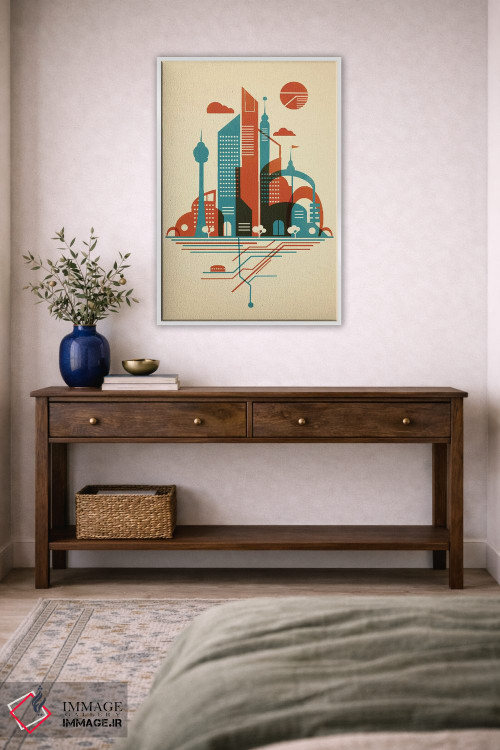 تابلو دکوراتیو آسمان مترو اثر جی فلک - D3W