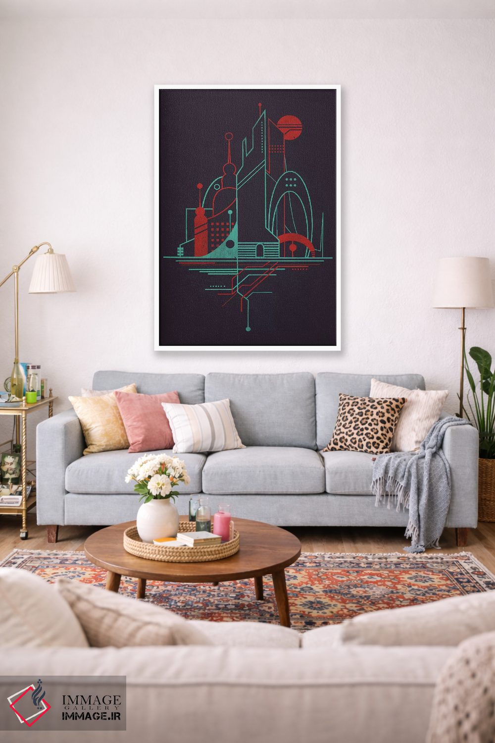 تابلو دکوراتیو آسمان مترو اثر جی فلک - D1W