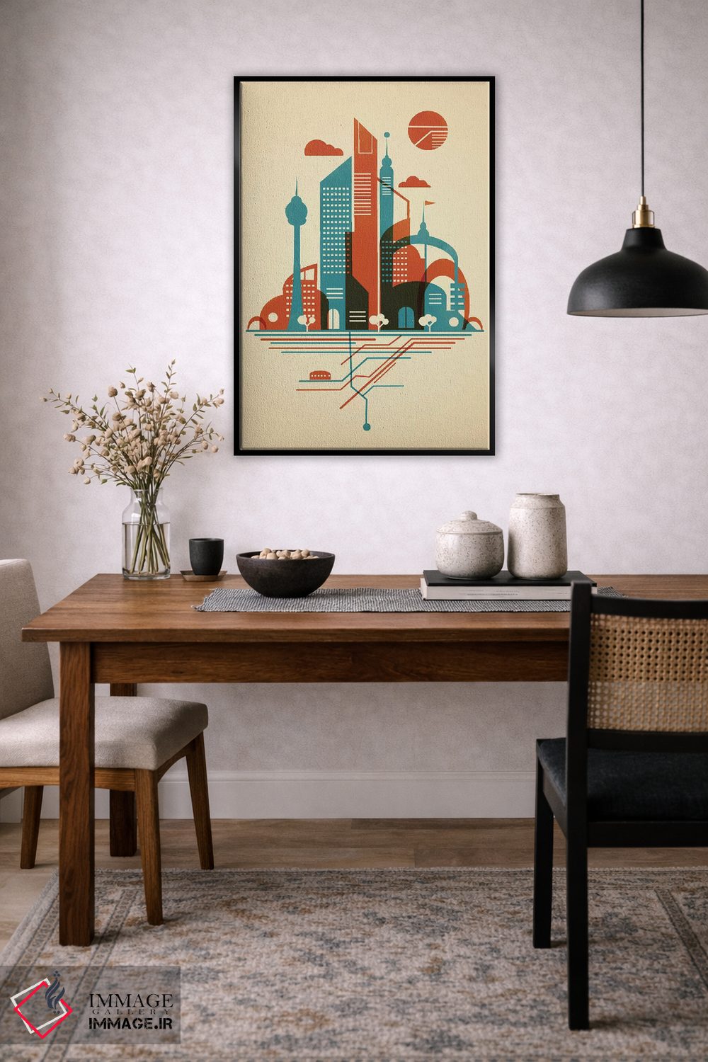 تابلو دکوراتیو آسمان مترو اثر جی فلک - D6B