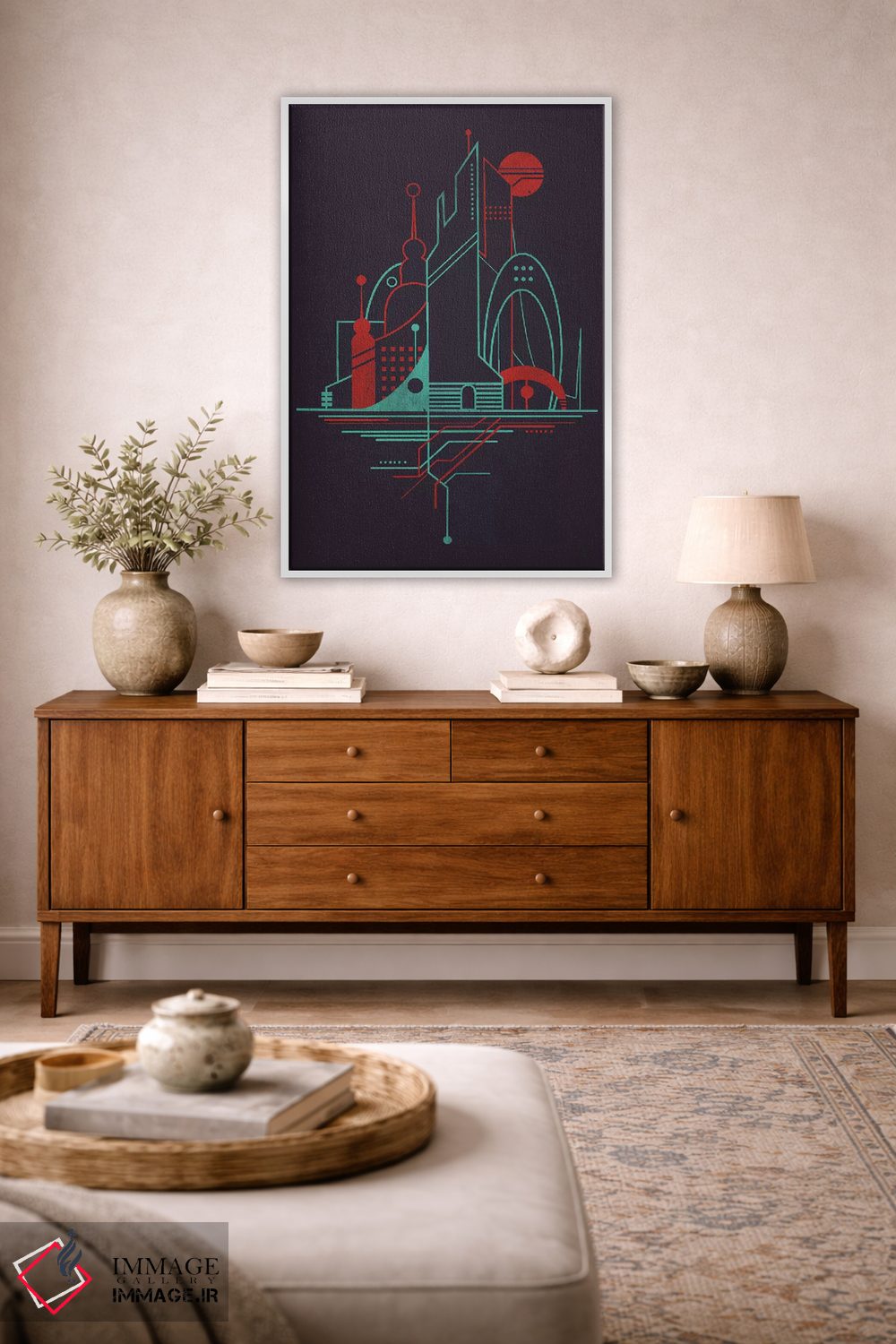 تابلو دکوراتیو آسمان مترو اثر جی فلک - D2W