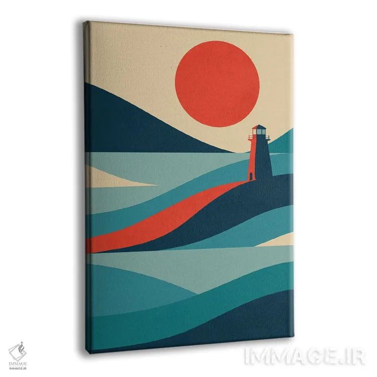 تابلو دکوراتیو فانوس دریایی اثر جی فلک - نمای پرسپکتیو محصول