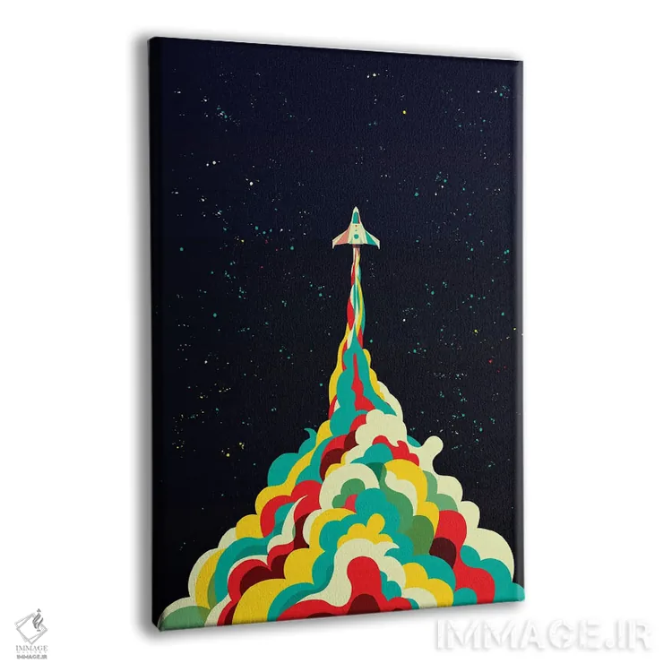 تابلو دکوراتیو به سوی آسمان اثر جی فلک - نمای پرسپکتیو محصول