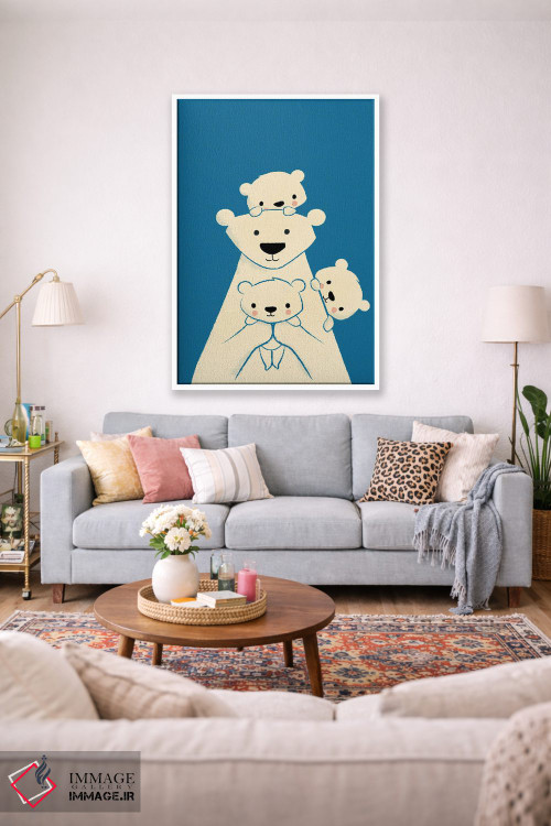 تابلو دکوراتیو پدر خرس اثر جی فلک - D1W