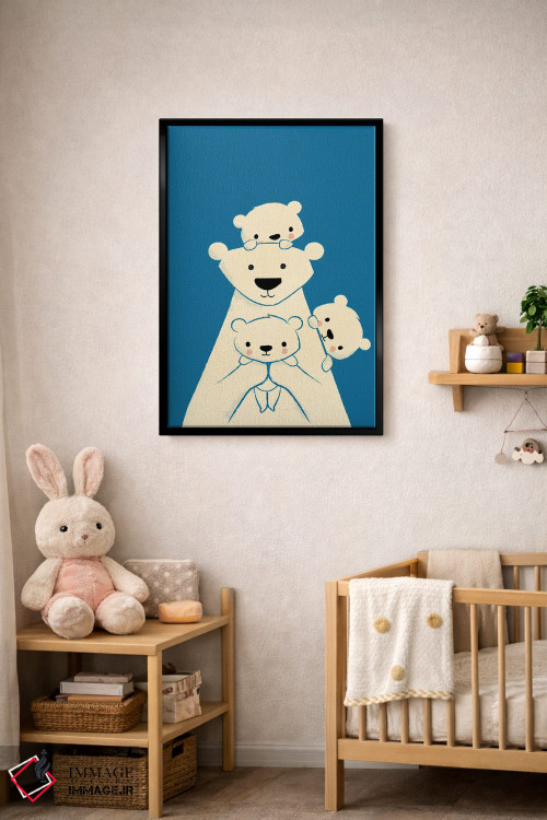 تابلو دکوراتیو پدر خرس اثر جی فلک - D4B