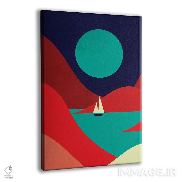 تابلو دکوراتیو خور اثر جی فلک - نمای پرسپکتیو محصول