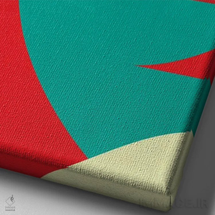 تابلو دکوراتیو خور اثر جی فلک - نمای نزدیک بافت بوم