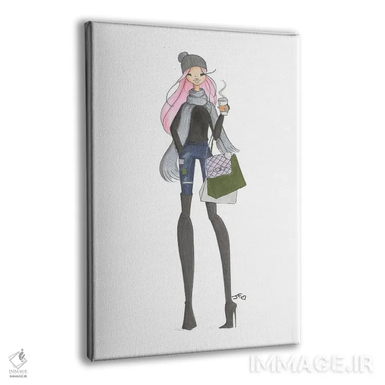 تابلو دکوراتیو قدم زدن پاییزی اثر جوزفینا فرناندز - نمای پرسپکتیو محصول