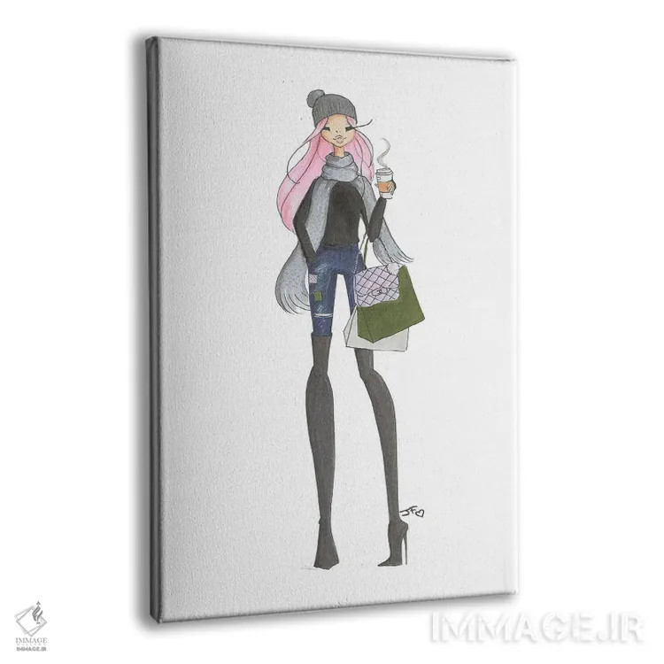 تابلو دکوراتیو قدم زدن پاییزی اثر جوزفینا فرناندز - نمای پرسپکتیو محصول