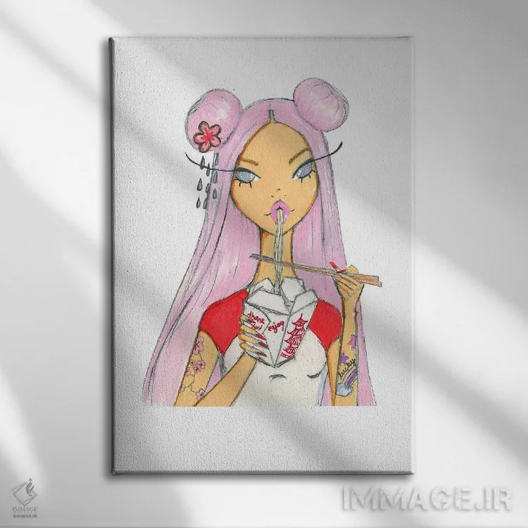 تابلو دکوراتیو خوش شانس اثر جوزفینا فرناندز - نمای روبهرو روی دیوار