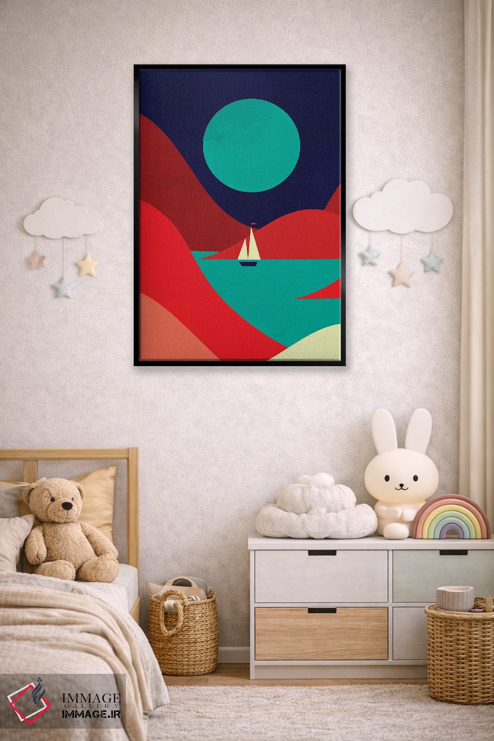 تابلو دکوراتیو خور اثر جی فلک - D6B