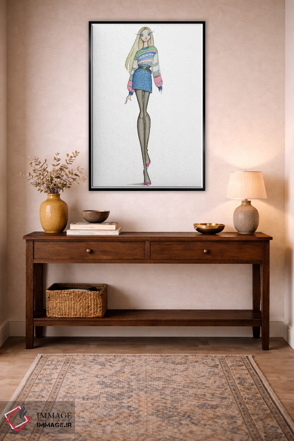 تابلو دکوراتیو لباس روز اثر جوزفینا فرناندز - D4B