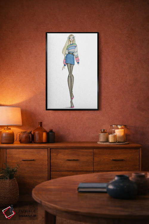 تابلو دکوراتیو لباس روز اثر جوزفینا فرناندز - D5B