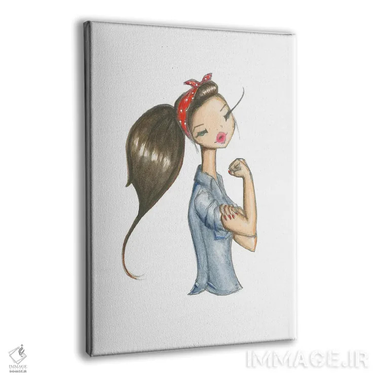 تابلو دکوراتیو روزی اثر جوزفینا فرناندز - نمای پرسپکتیو محصول