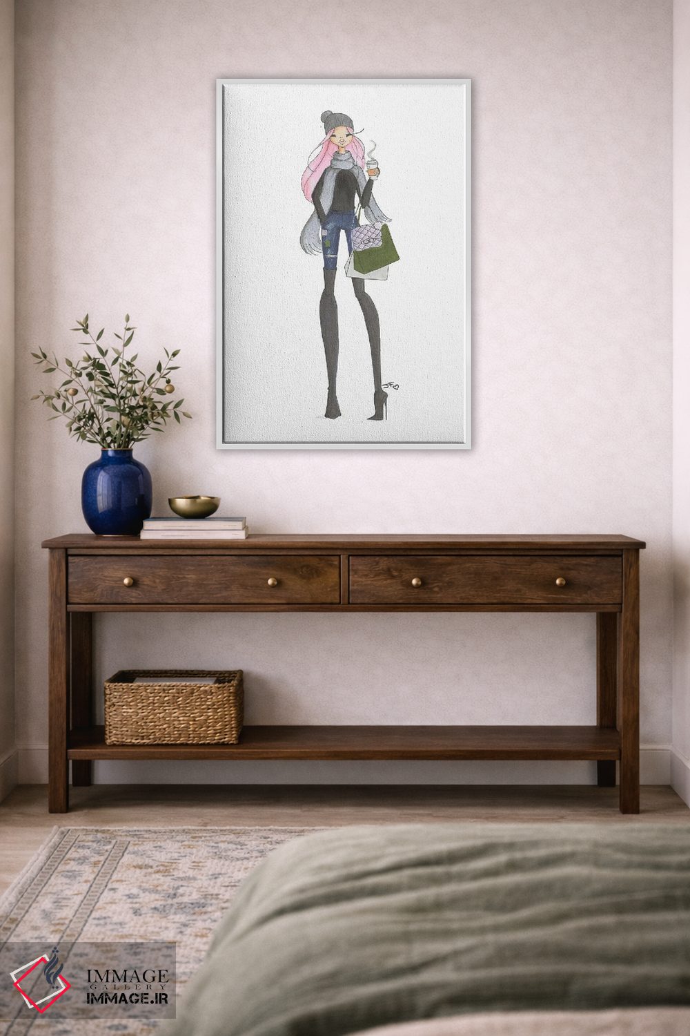 تابلو دکوراتیو قدم زدن پاییزی اثر جوزفینا فرناندز - D4W