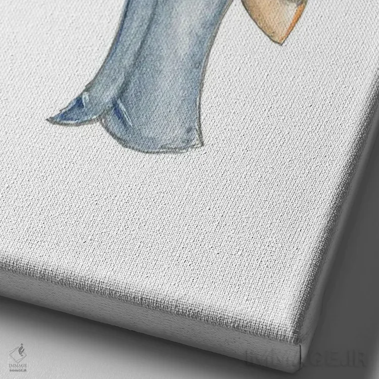 تابلو دکوراتیو روزی اثر جوزفینا فرناندز - نمای نزدیک بافت بوم