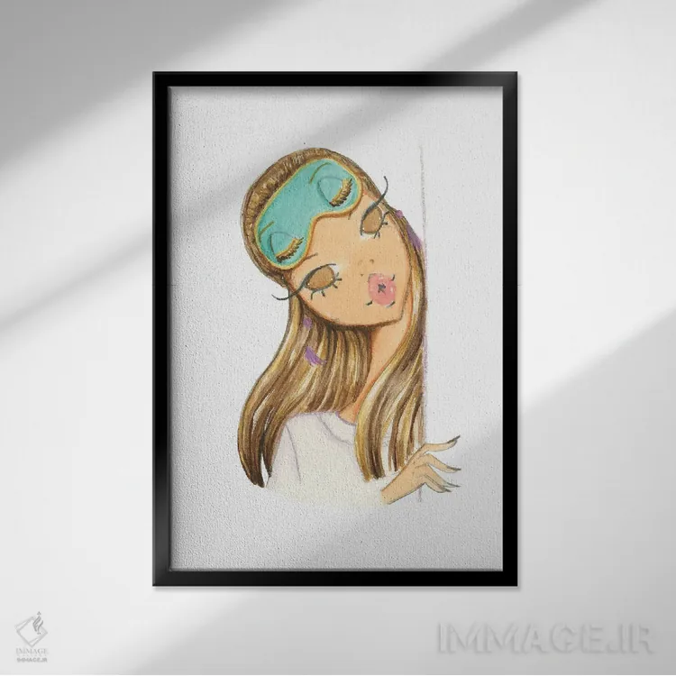 تابلو دکوراتیو می توانم از گوشی ات استفاده کنم؟ اثر جوزفینا فرناندز - نمای قابدار مشکی