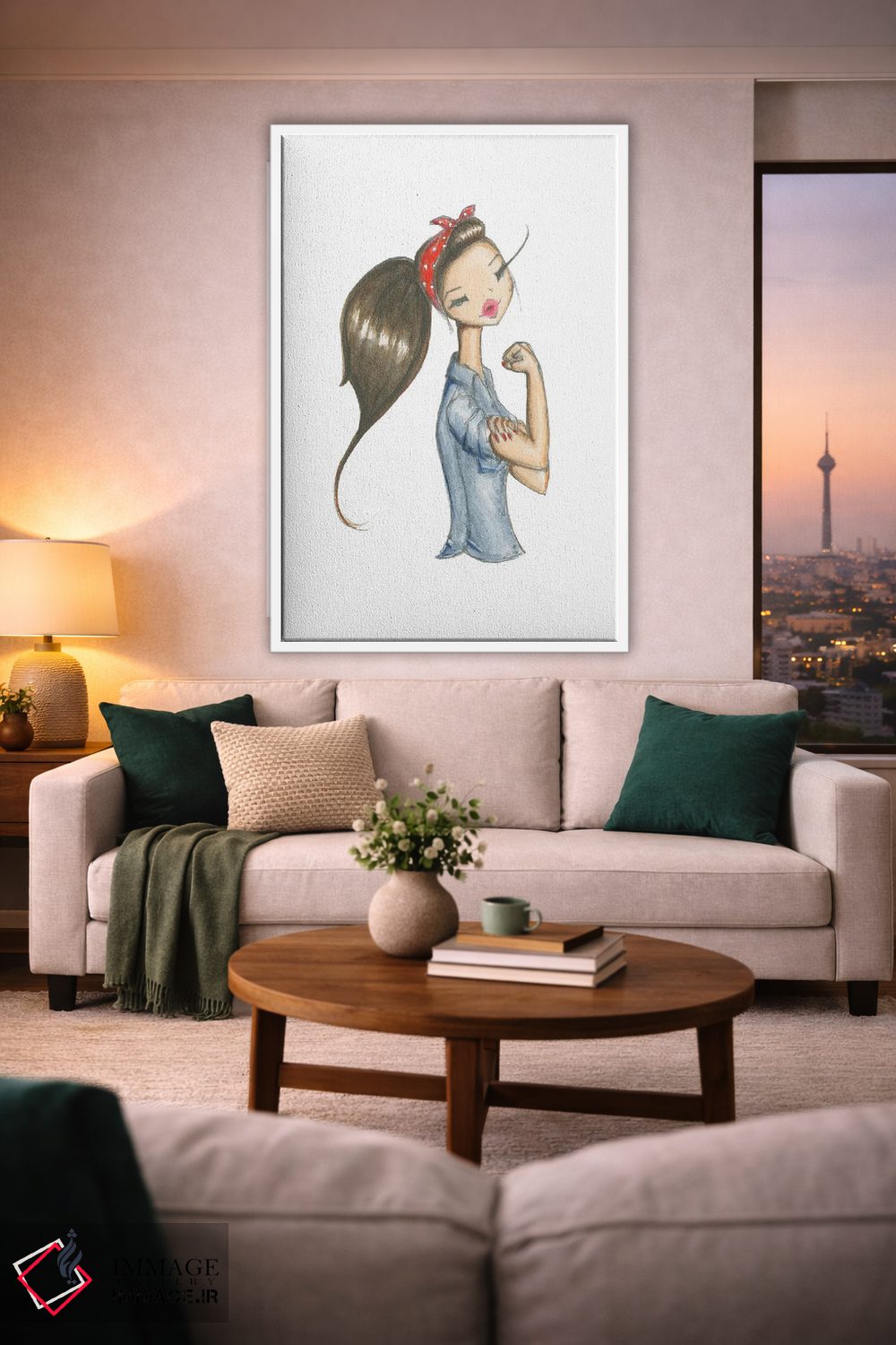 تابلو دکوراتیو روزی اثر جوزفینا فرناندز - D1W