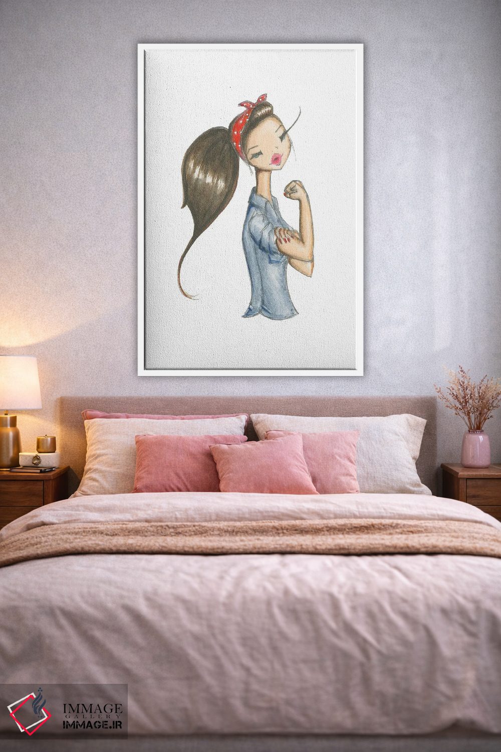 تابلو دکوراتیو روزی اثر جوزفینا فرناندز - D2W