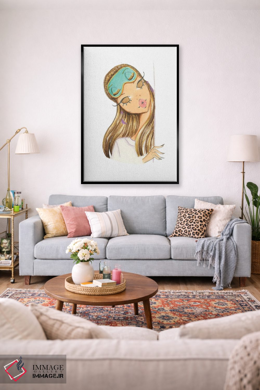 تابلو دکوراتیو می توانم از گوشی ات استفاده کنم؟ اثر جوزفینا فرناندز - D1B