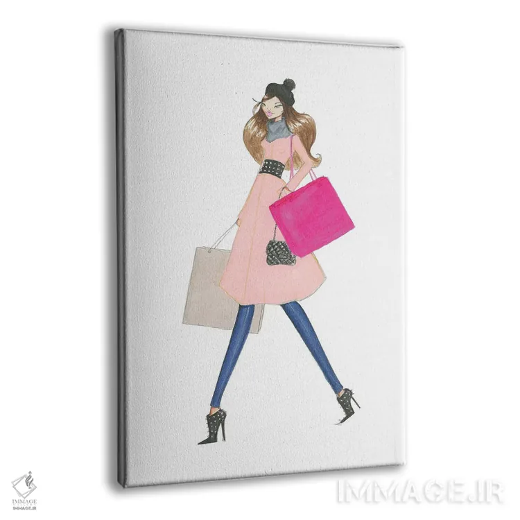 تابلو دکوراتیو قدم زدن روز شنبه اثر جوزفینا فرناندز - نمای پرسپکتیو محصول