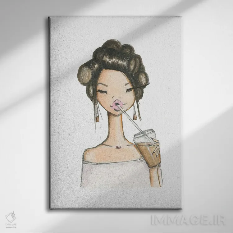 تابلو دکوراتیو سلنا اثر جوزفینا فرناندز - نمای روبهرو روی دیوار