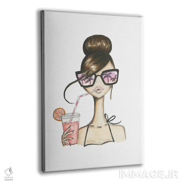 تابلو دکوراتیو حس و حال غروب اثر جوزفینا فرناندز - نمای پرسپکتیو محصول