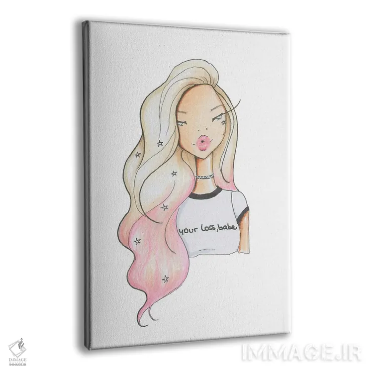 تابلو دکوراتیو Babe,ضرر از آن توست عزیزم اثر جوزفینا فرناندز - نمای پرسپکتیو محصول