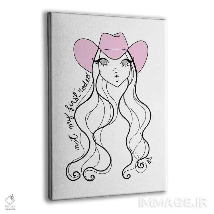 تابلو دکوراتیو اولین بارم نیست اثر جوزفینا فرناندز - نمای پرسپکتیو محصول