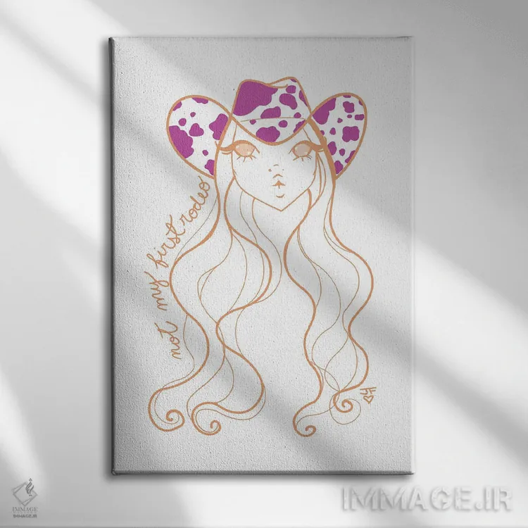 تابلو مینیمال اولین بارم نیست اثر جوزفینا فرناندز - نمای روبهرو روی دیوار