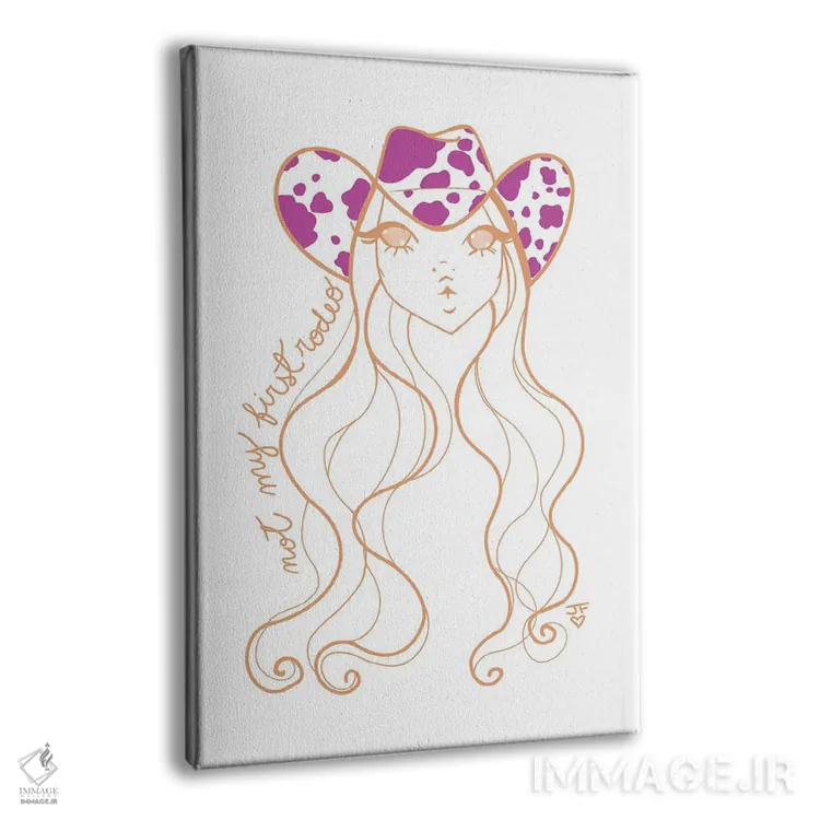 تابلو مینیمال اولین بارم نیست اثر جوزفینا فرناندز - نمای پرسپکتیو محصول