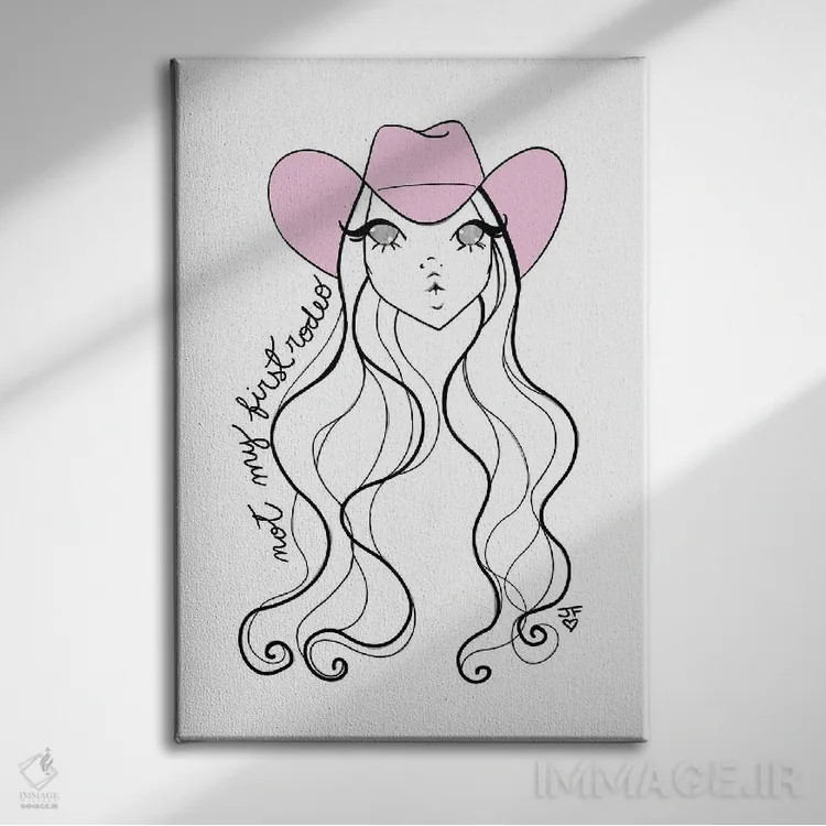 تابلو دکوراتیو اولین بارم نیست اثر جوزفینا فرناندز - نمای روبهرو روی دیوار