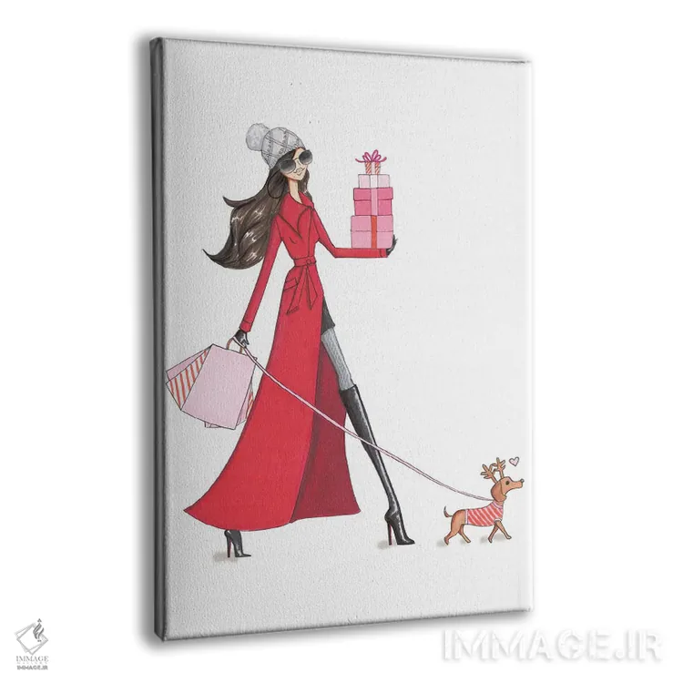 تابلو دکوراتیو بابانوئل عزیزم اثر جوزفینا فرناندز - نمای پرسپکتیو محصول