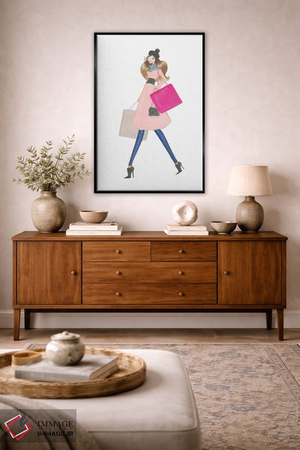 تابلو دکوراتیو قدم زدن روز شنبه اثر جوزفینا فرناندز - D3B