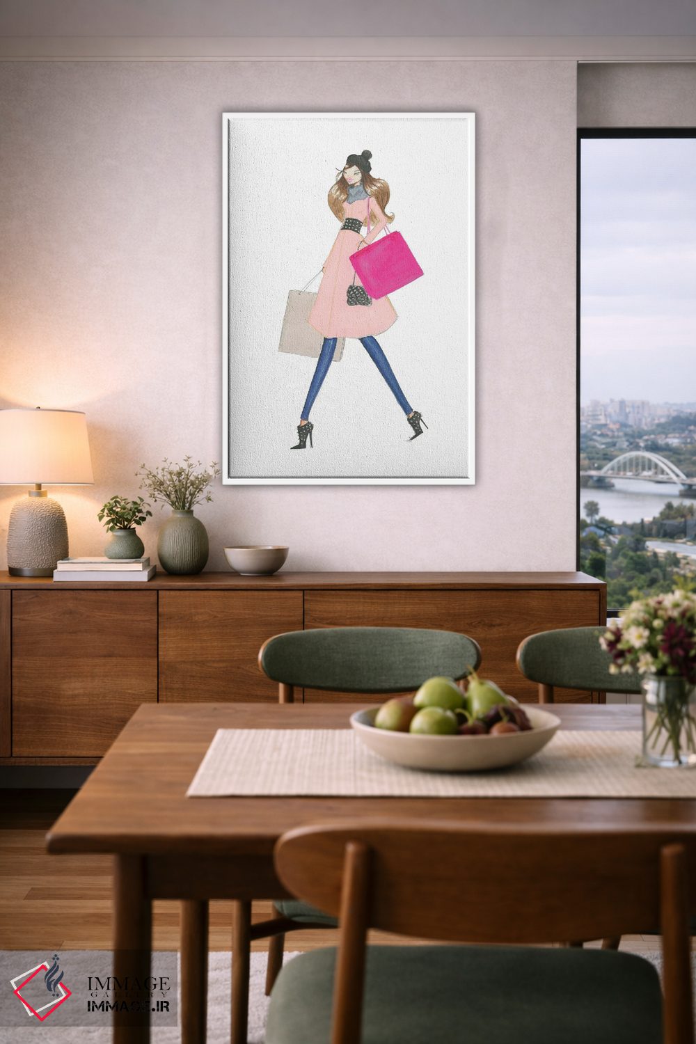 تابلو دکوراتیو قدم زدن روز شنبه اثر جوزفینا فرناندز - D5W