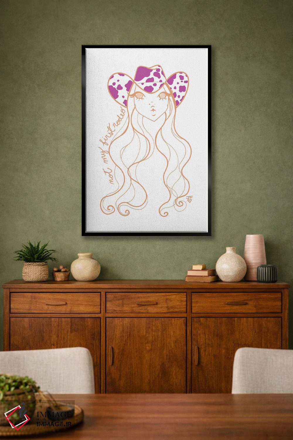 تابلو مینیمال اولین بارم نیست اثر جوزفینا فرناندز - D1B