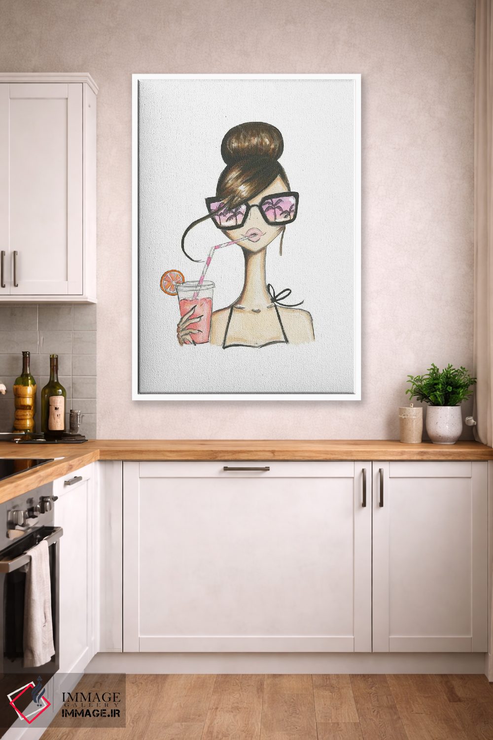 تابلو دکوراتیو حس و حال غروب اثر جوزفینا فرناندز - D4W