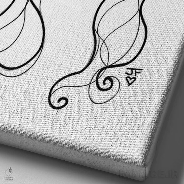 تابلو دکوراتیو اولین بارم نیست اثر جوزفینا فرناندز - نمای نزدیک بافت بوم