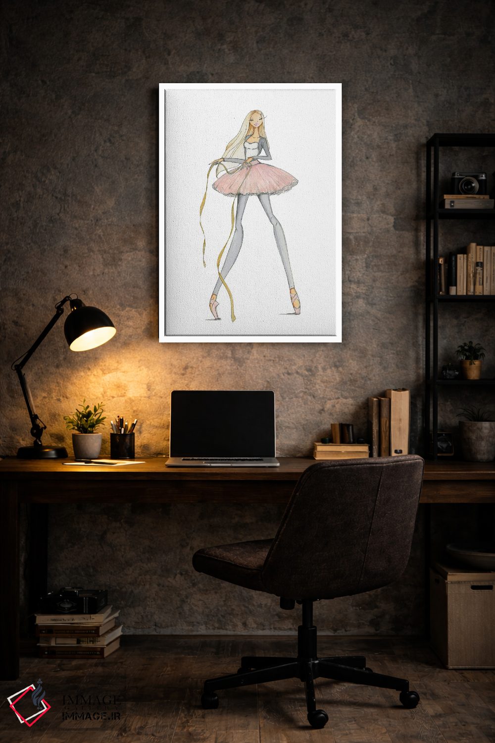 تابلو دکوراتیو تمرین پوشش اثر جوزفینا فرناندز - D6W