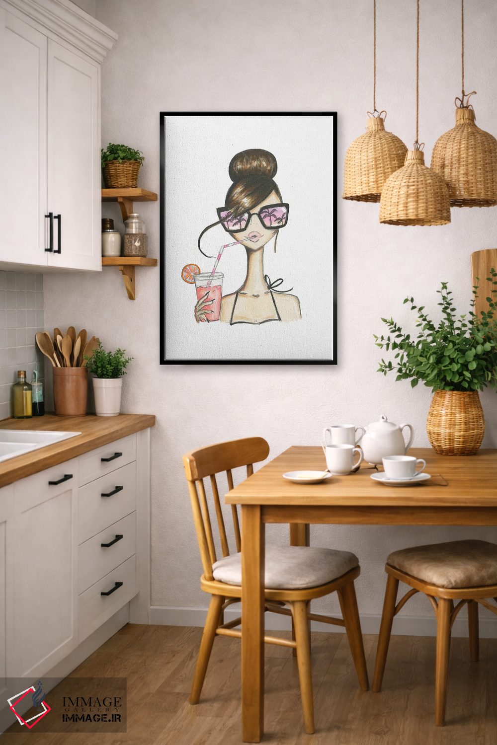 تابلو دکوراتیو حس و حال غروب اثر جوزفینا فرناندز - D5B