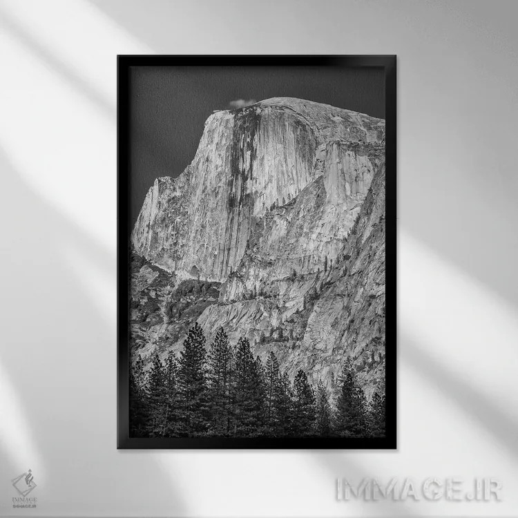 تابلو دکوراتیو California, Yosemite, Half Dome,آمریکا، کالیفرنیا، یوسمیتی، ها… اثر جان فورد - نمای قابدار مشکی