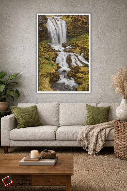 تابلو دکوراتیو Sheep'S Waterfall,ایسلند، آبشار گوسفندها اثر جان فورد - D1W