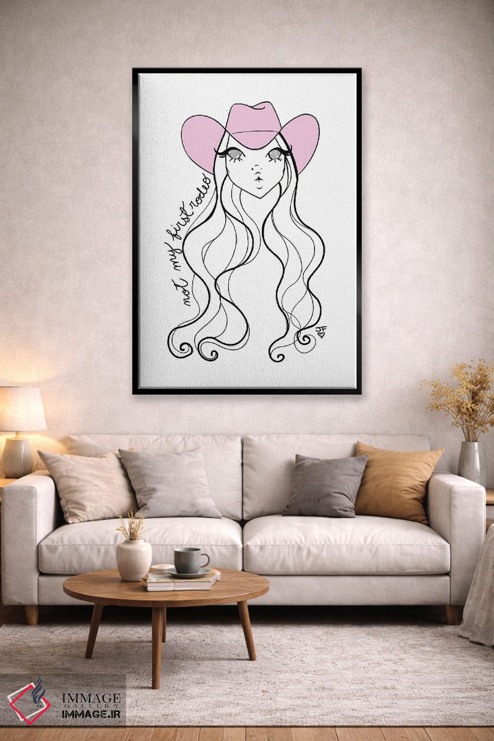 تابلو دکوراتیو اولین بارم نیست اثر جوزفینا فرناندز - D2B