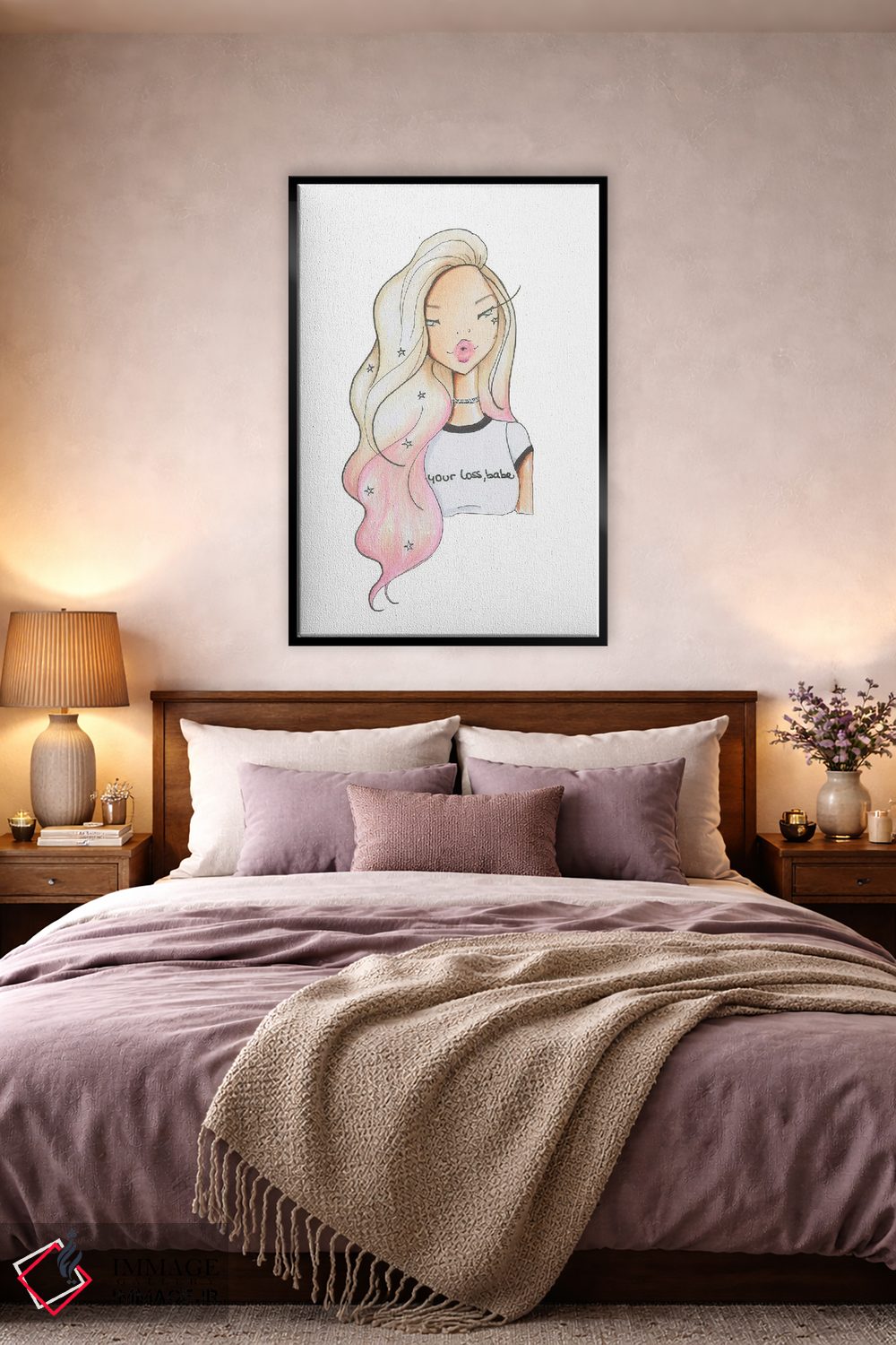 تابلو دکوراتیو Babe,ضرر از آن توست عزیزم اثر جوزفینا فرناندز - D5B