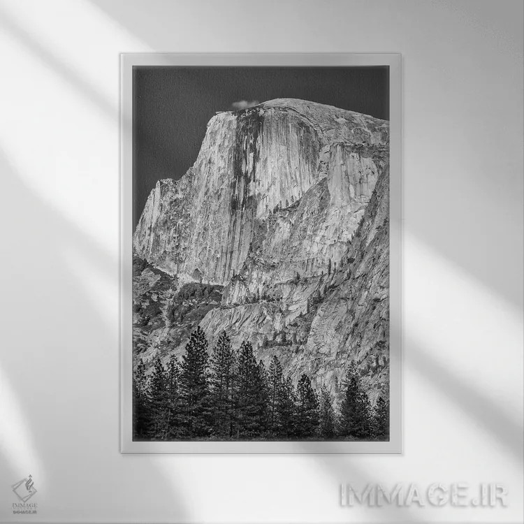 تابلو دکوراتیو California, Yosemite, Half Dome,آمریکا، کالیفرنیا، یوسمیتی، ها… اثر جان فورد - نمای قابدار سفید